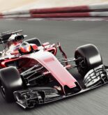 Race car on track