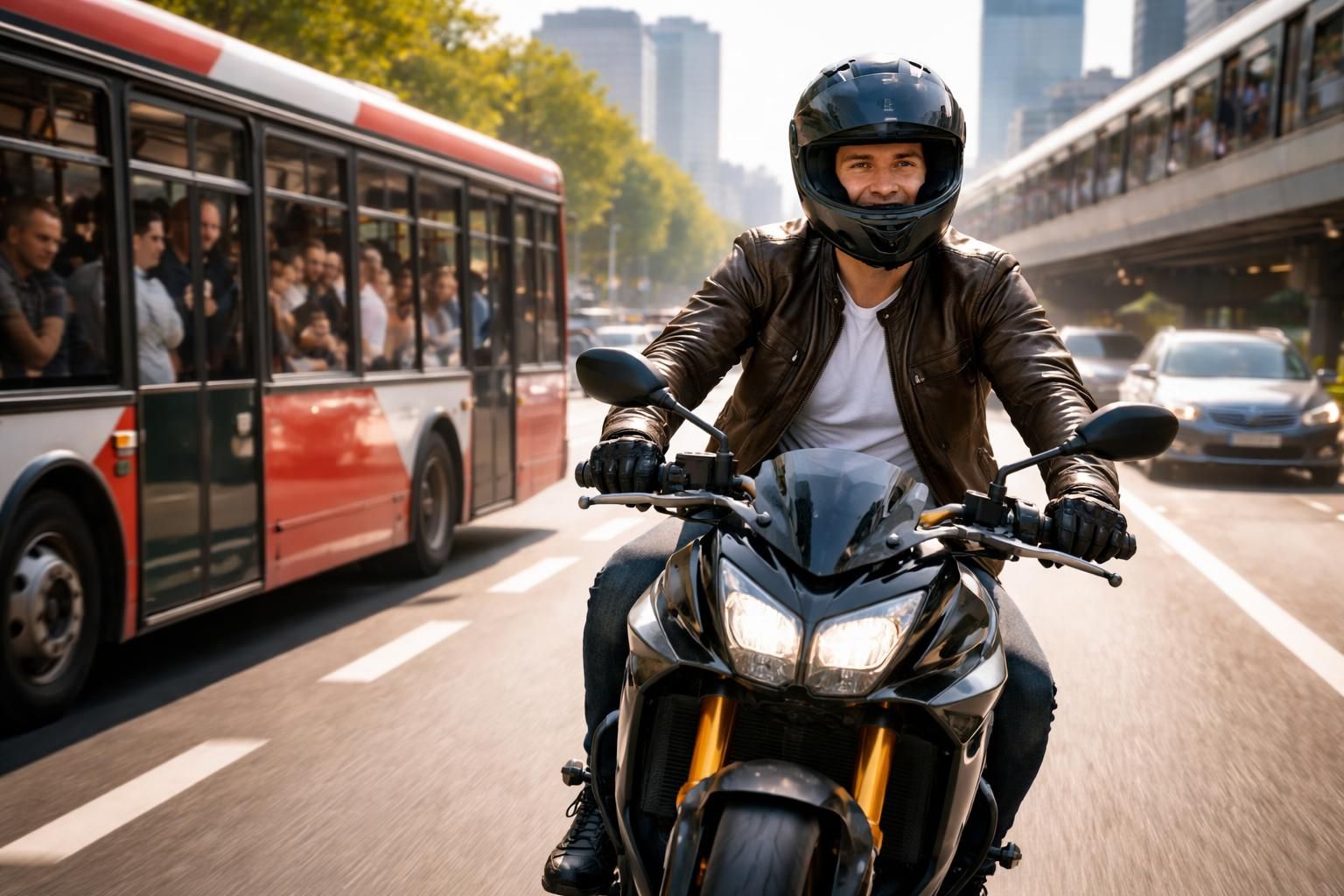 découvrez comment la moto vous permet de gagner du temps, d'éviter le stress des transports en commun et de profiter pleinement de vos trajets quotidiens.
