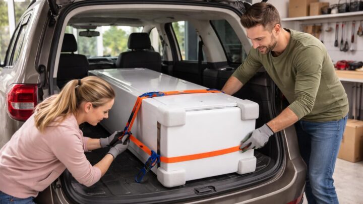 découvrez les techniques et solutions pour transporter un frigo couché dans une voiture difficile en toute sécurité et sans dommage.