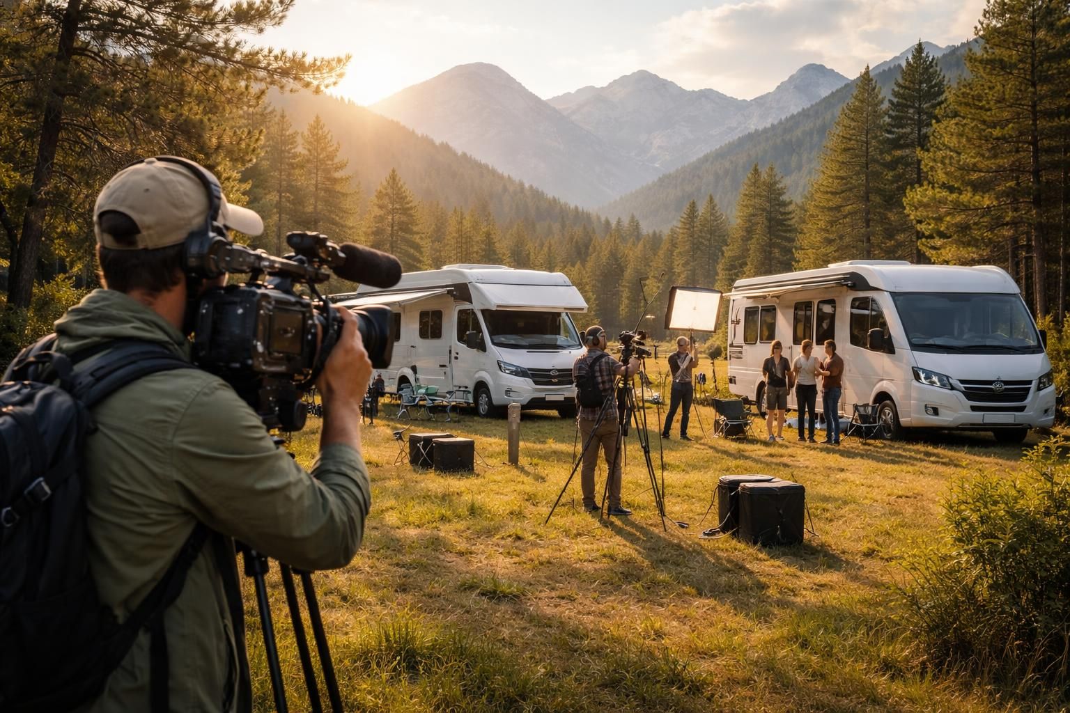 plongez au cœur de la nature et découvrez les coulisses d'un reportage exclusif sur les camping-cars en pleine aventure.
