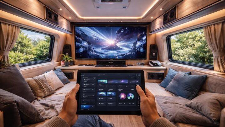 découvrez comment transformer votre van en une salle multimédia grâce à une tablette tactile et un setup adapté, pour profiter de vos films et musiques partout où vous allez.