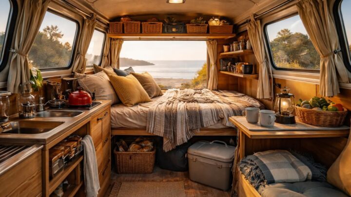 découvrez comment préparer un road trip inoubliable avec un van volkswagen combi et optimisez chaque centimètre d'espace pour un confort maximal et une aventure réussie.