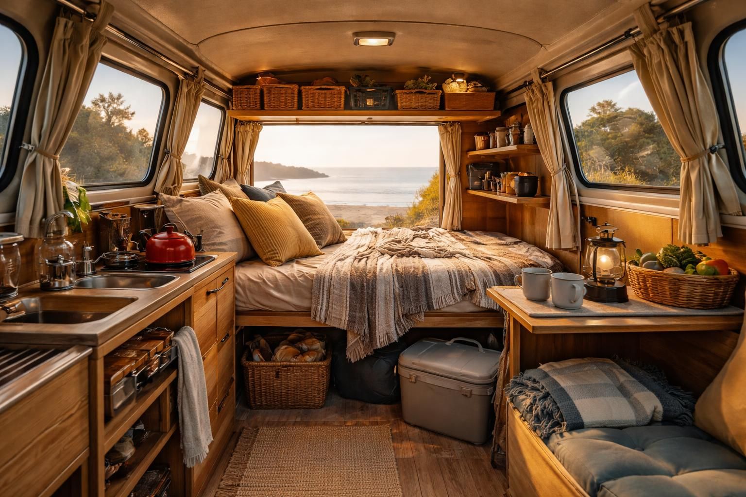 découvrez comment préparer un road trip inoubliable avec un van volkswagen combi et optimisez chaque centimètre d'espace pour un confort maximal et une aventure réussie.