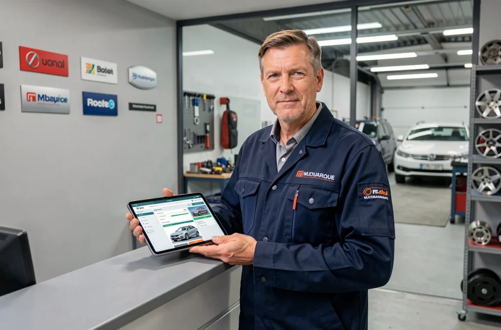 Mécanicien au bureau d'accueil du Garage STICA, garage multimarque à Dijon
