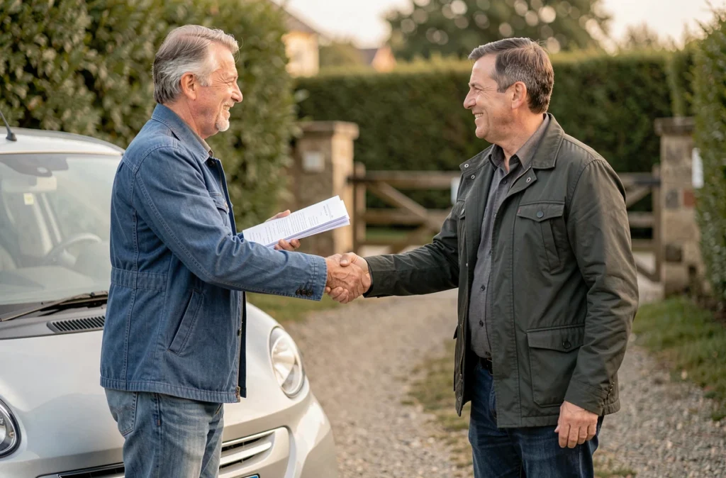 Vente de voiture sans permis entre particuliers avec remise des documents dans les Deux-Sèvres